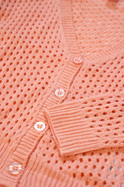 PAM crochet cardigan peach