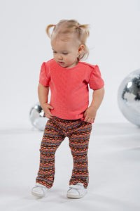 B.Nosy Bibian Pantaloni a zampa - Blush Aztec AO / 74