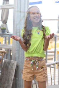 B.Nosy Guusje T-Shirt Groen - Toxic green / 98