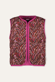 GINNY waistcoat print purple