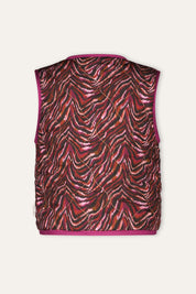 GINNY waistcoat print purple