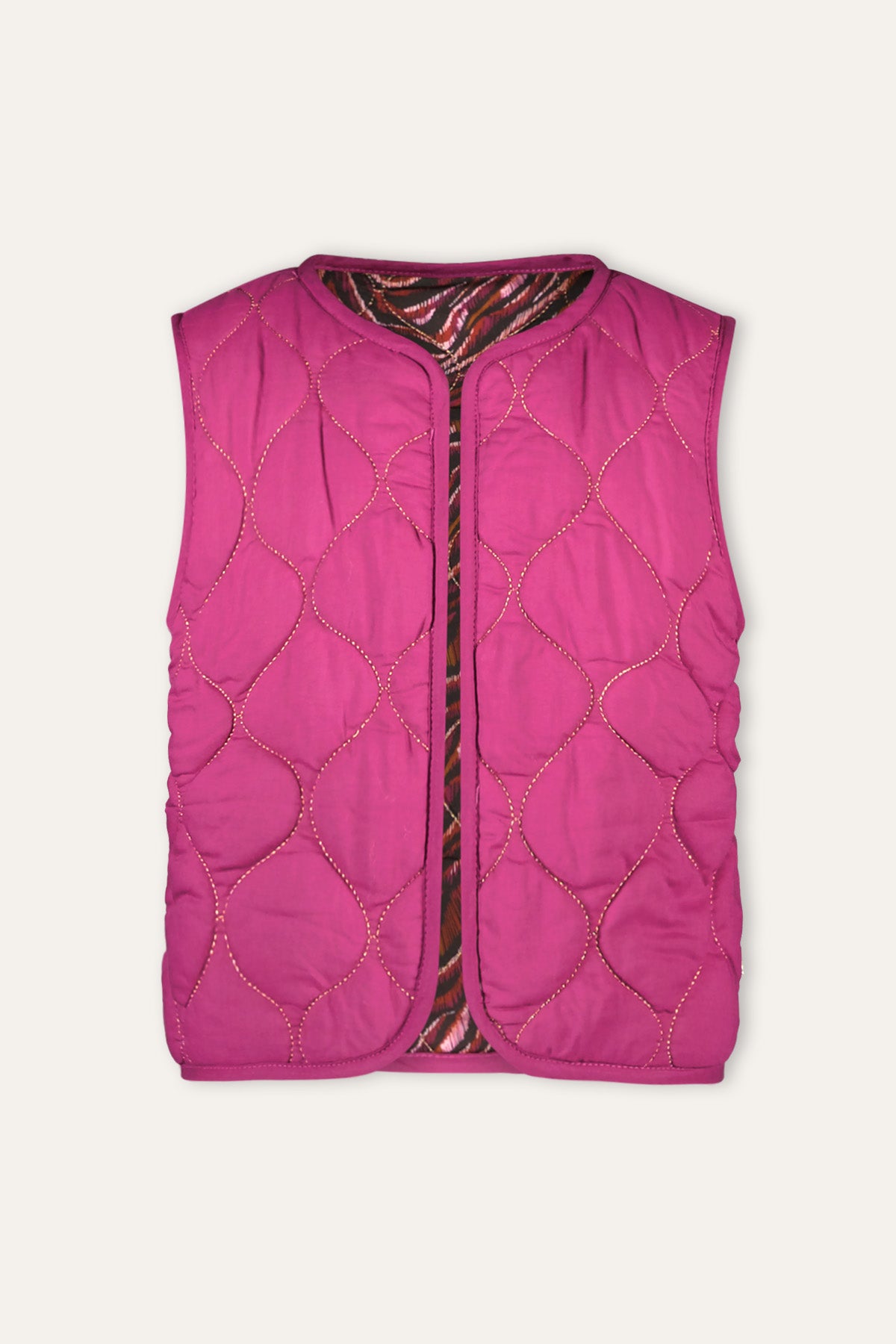 GINNY waistcoat print purple