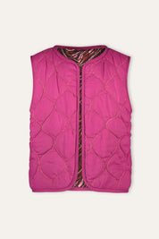 GINNY waistcoat print purple