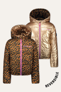 B.Nosy Jacky Giacca reversibile con stampa - Leopardo jack / 104