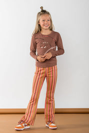 PHAE flared trouser stripe