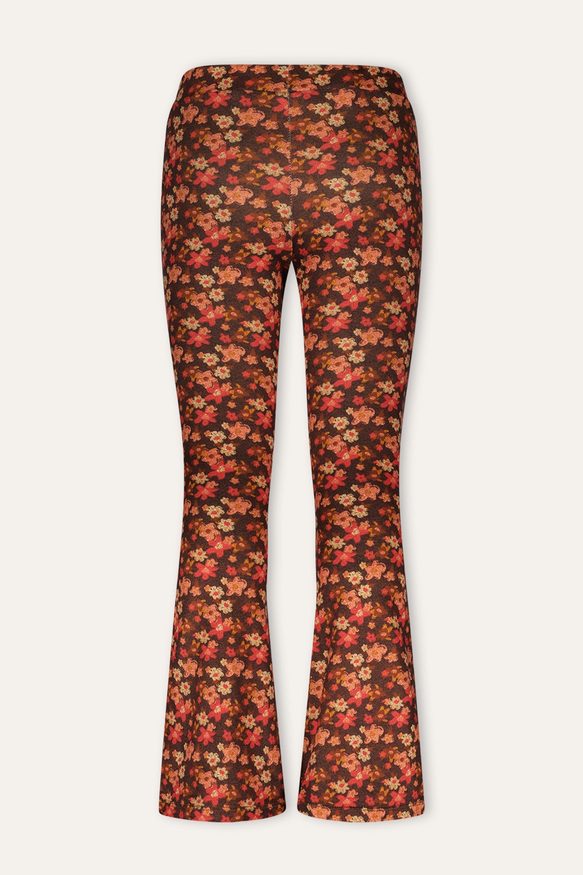 PHOEBE flared trousers floral print