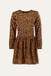 DOUTZEN print dress panther