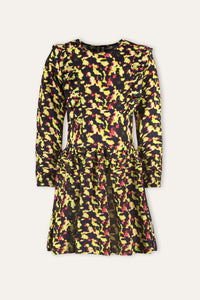 B.Nosy Doutzen Print Kleid Grün - Elektrisches AO / 98