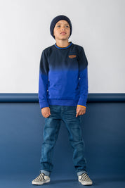 B.Nosy Stephan Sweater Blauw / Paars