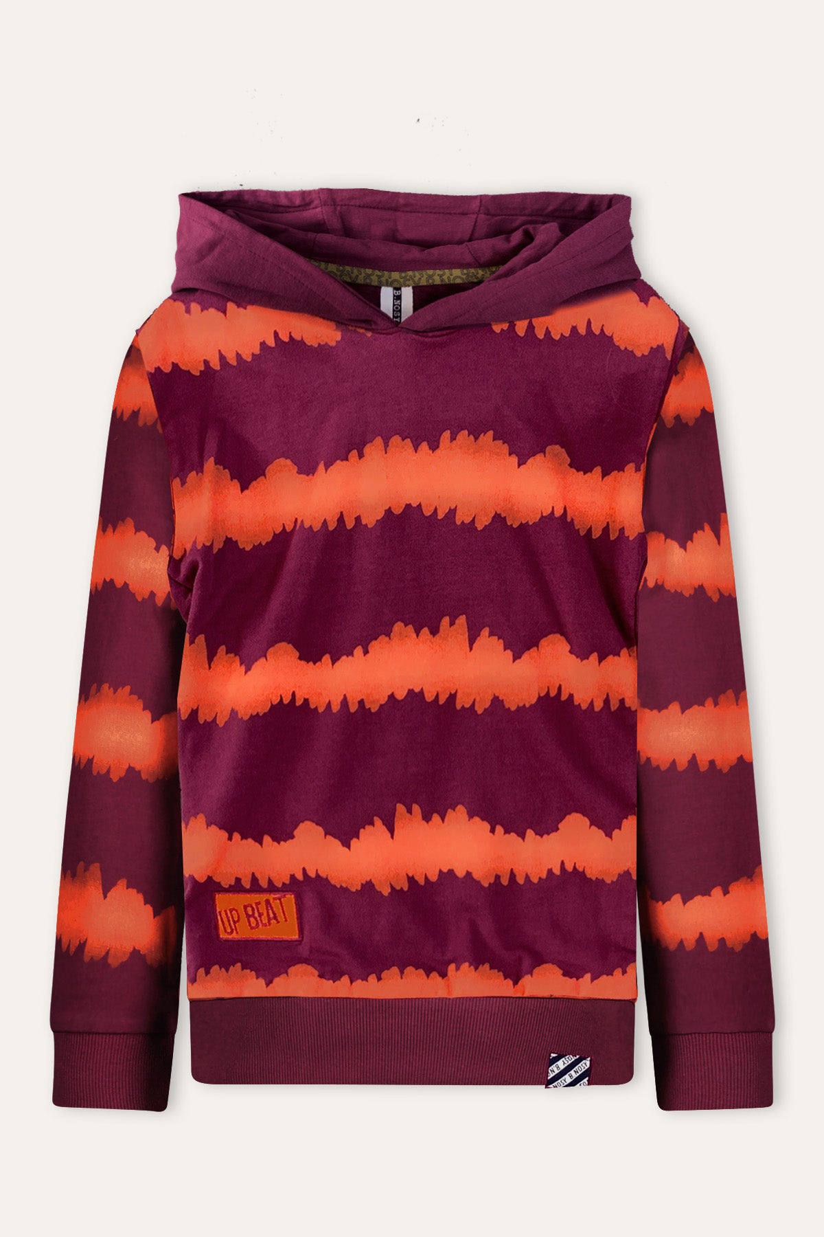 Pullover mit STEVE-Print rot / orange