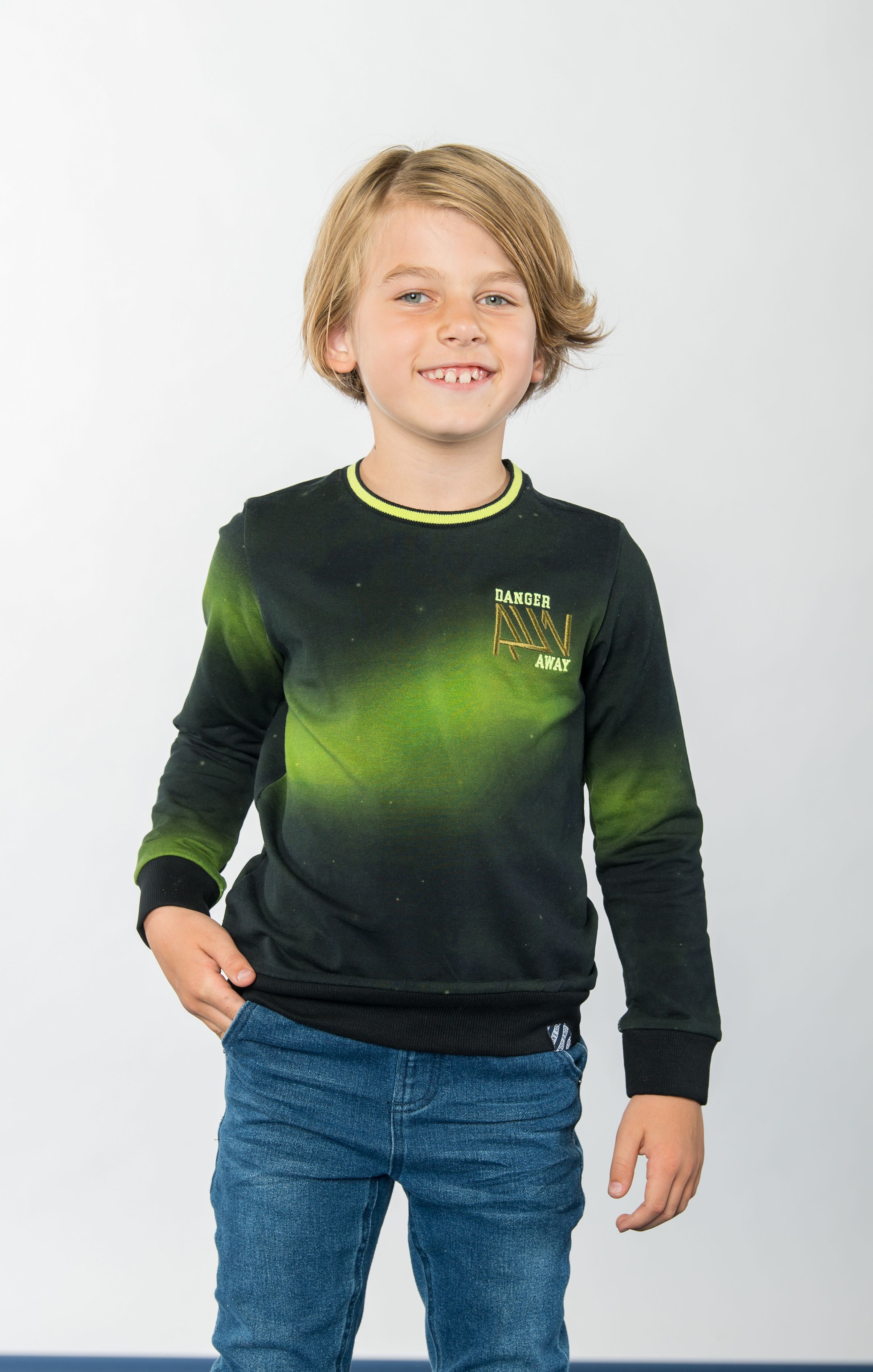 SETH sweater galaxy print green