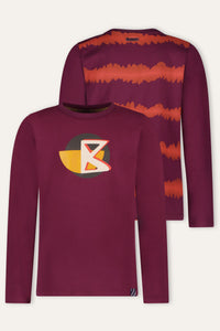 B.Nosy Tommy T-shirt Viola - Vino d'uva / 104
