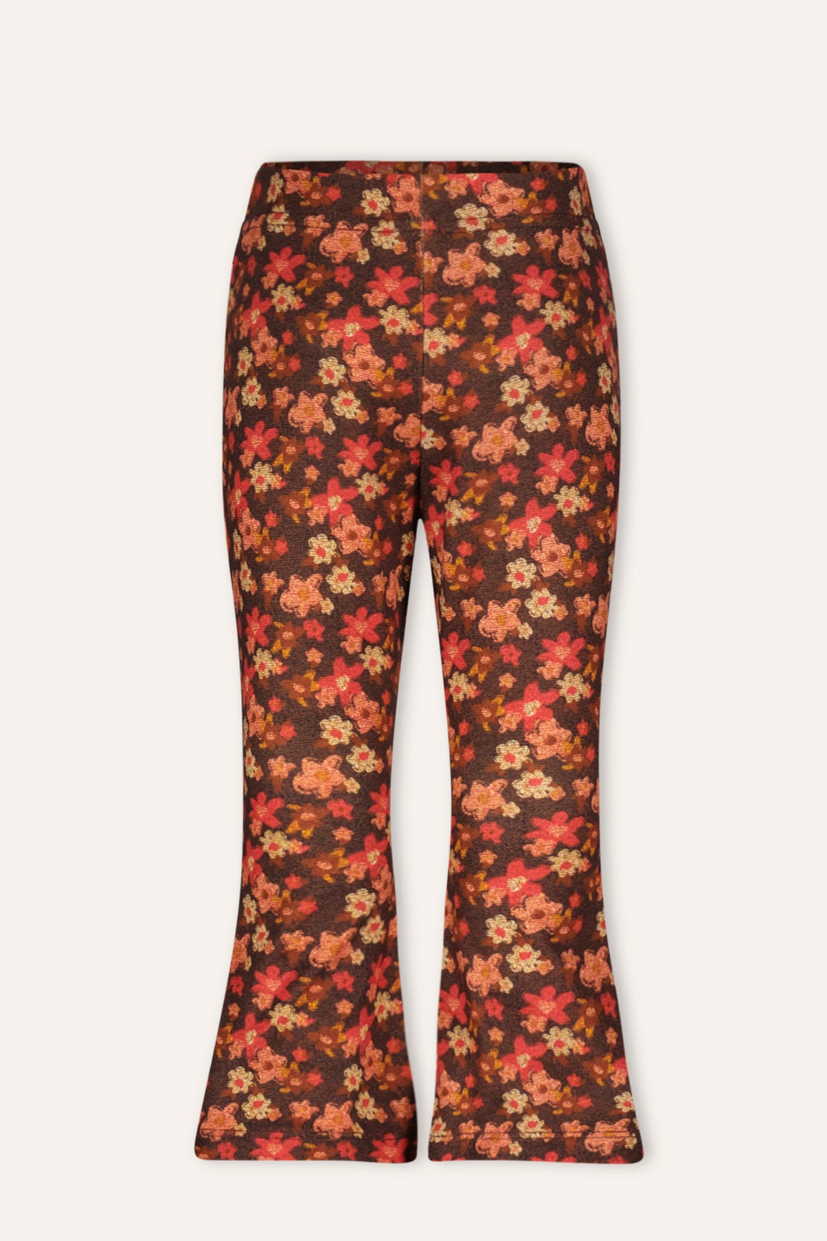 PAMELA flared trousers floral print