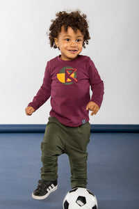 B.Nosy Toby T-Shirt Viola - Vino d'uva / 80