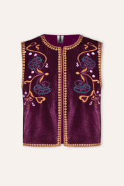 GABY waistcoat purple