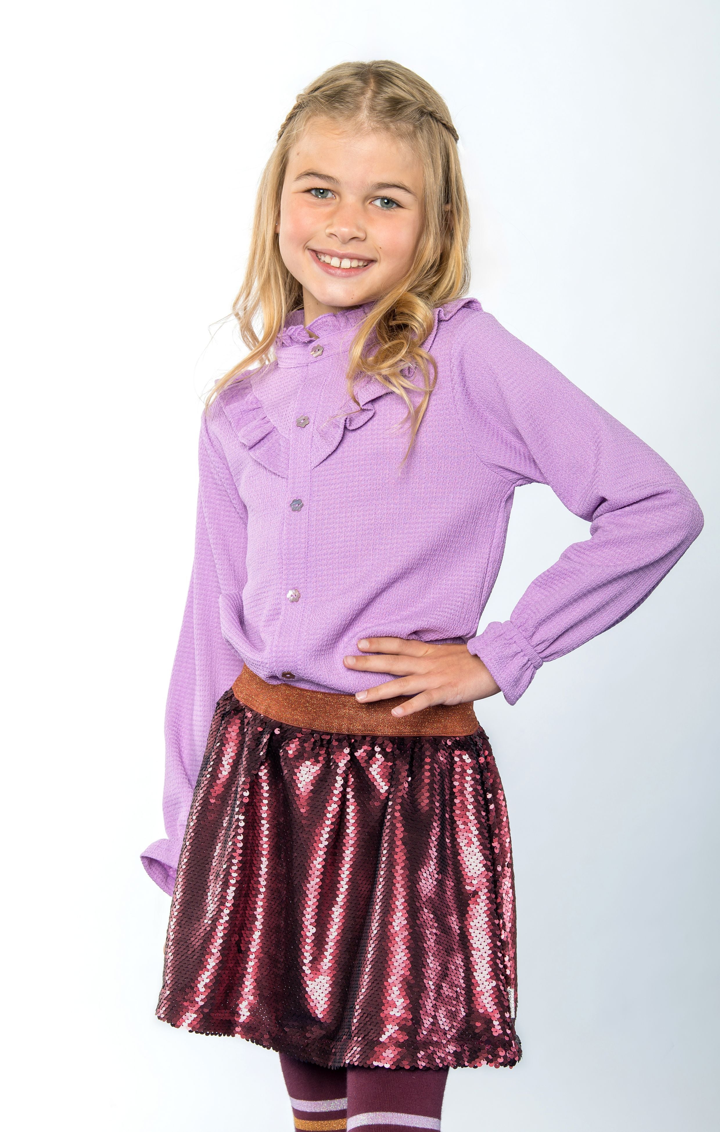 BEAU blouse purple