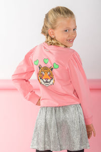 B.Nosy Saly Sweater Roze - Geranium pink / 98