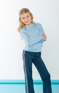 B.Nosy Tirza Top Blau - Glanzblau / 98