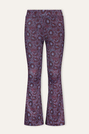 B.Nosy Phoebe Flared Broek Bloemenprint / Paars