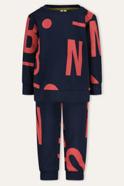 NICK sweat suit print / blue