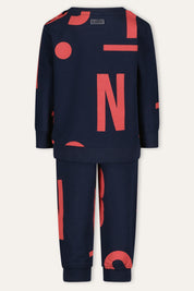 B.Nosy Nick Sweat Pak Print / Blauw