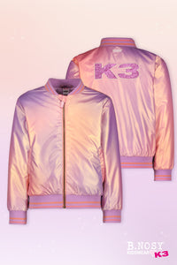 K3 JESSE in-between jacket pink - Tie-dye mermaid / 98