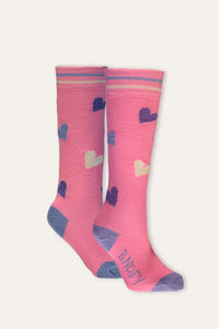 B.Nosy Missy knee socks pink - Sugar Pink / 23-26