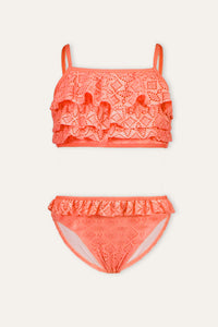 Bikini in pizzo sangallo B.Nosy Whitney blush - Fard neon / 98