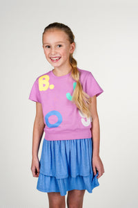 T-shirt B.Nosy Sadie rosa Overjoyed - Viola / 98