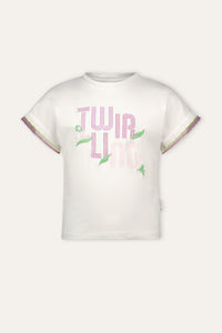 Camiseta B.Nosy Tanja blanca Twirling - Algodón / 98