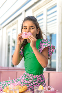 B.Nosy T-Shirt Thessa dunkelgrün Twirling - Jelly Bean / 98
