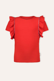 B.Nosy T-shirt Teddie rood Cherry