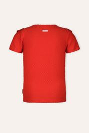 B.Nosy T-shirt Teddie rood Cherry