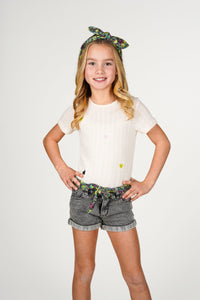 B.Nosy short Patty grijs Lemon - Lt. Grey Denim / 98