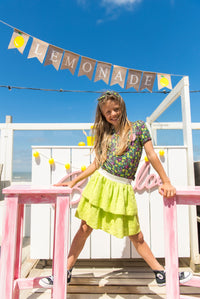 B.Nosy skirt Romy yellow Lemon - Toxic green / 98
