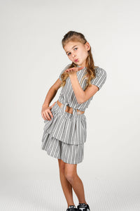 Gonna B.Nosy Romee nera/bianca Lemon - Elegante a strisce nero &amp; bianco / 98