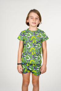 B.Nosy Pyjama Zepp groen Sleepy - Smile sleep / 98-104