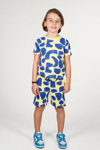 B.Nosy T-shirt Timmy lichtgroen Sailing - Bold shapes / 98