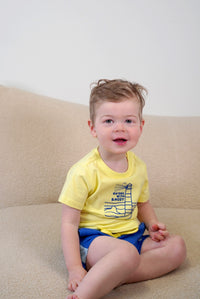 Camiseta B.Nosy Mini Thymen amarilla Sailing - Lima soleada / 74