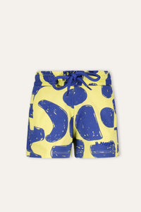 Pantalón corto B.Nosy Mini Philou amarillo Sailing - Formas llamativas / 74