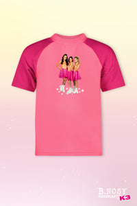 B.Nosy x K3 camiseta UV Water rosa - Ciruela de azúcar / 98