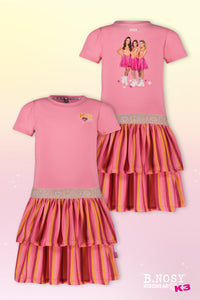 B.Nosy x K3 jurk Dora - Sugar Pink / 134-140
