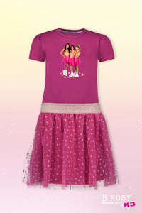 B.Nosy x K3 vestido Dya - festival fucsia / 98