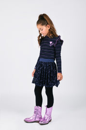 Tonya Top Navy streep