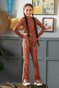 Phoebe Pantalones acampanados Leopardo - leopardo tejano / 98