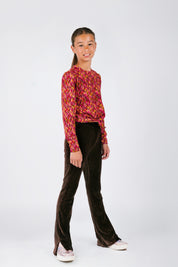 Puck Flared Broek Bruin
