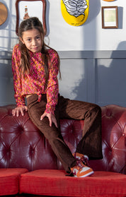 Puck Flared Broek Bruin
