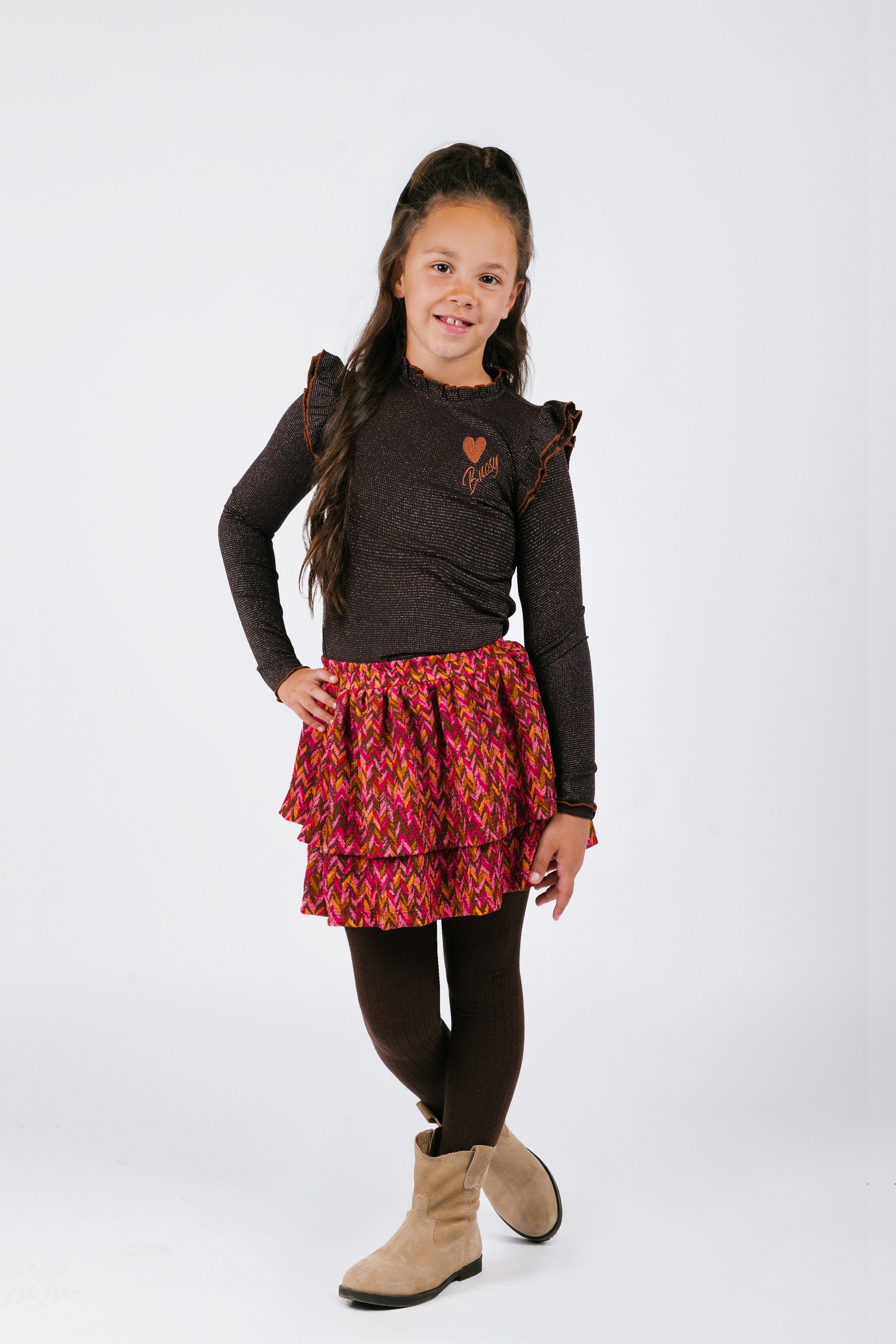 Ruth Rok Zigzag Roze