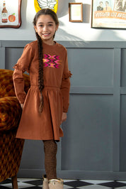 Dynia Jurk Bruin