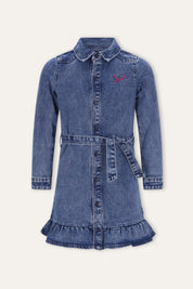 Dilan Denim Jurk Blauw